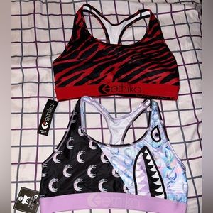 2 ethika sports bras both size xl in womens